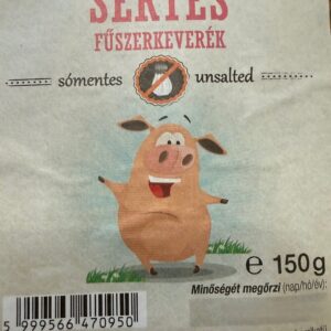 SERTÉS FŰSZERKEVERÉK 150g ÍZFOKOZÓ ÉS TARTÓSÍTÓSZERMENTES, SÓMENTES