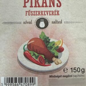 PIKÁNS FŰSZERKEVERÉK 150g ÍZFOKOZÓ ÉS TARTÓSÍTÓSZERMENTES